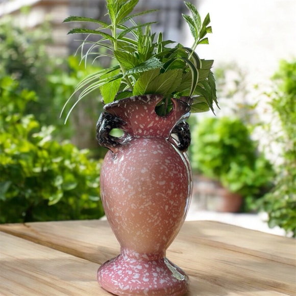 Hull vintage royal woodland pink speckled vase Hull W4 USA - Picture 7 of 11